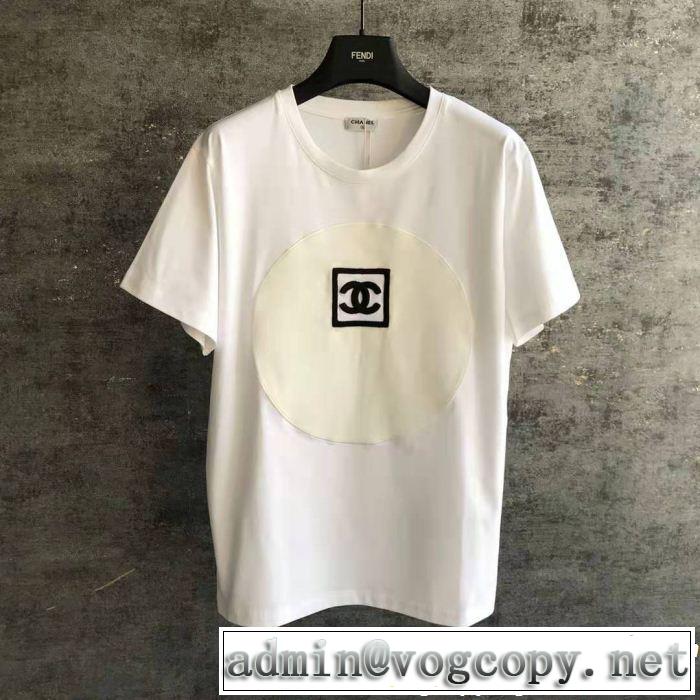 CH CH 半袖Tシャツ 3色可選 2019春夏も引き続きトレンド 今年春夏ファション流行り