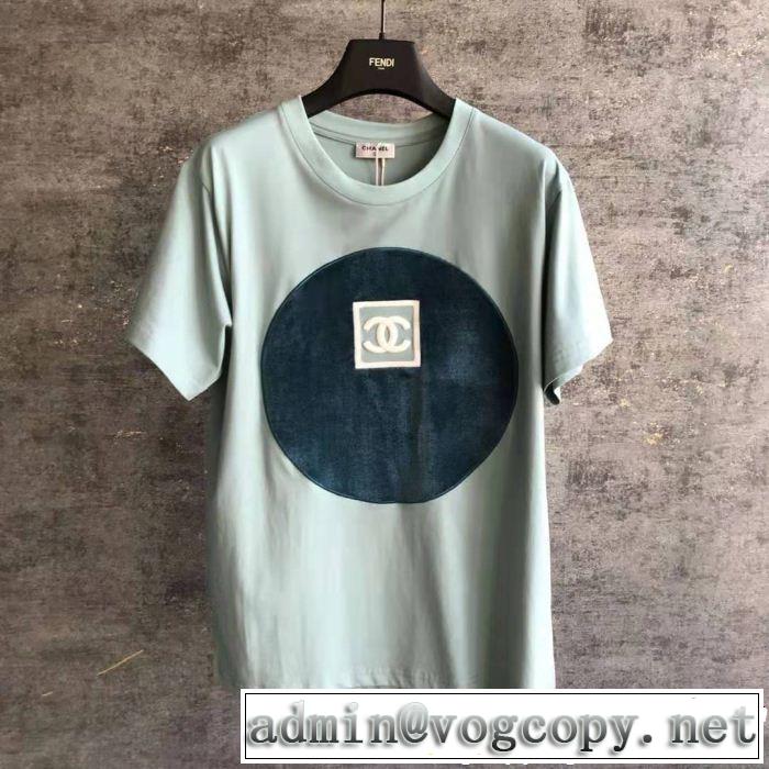 CH CH 半袖Tシャツ 3色可選 2019春夏も引き続きトレンド 今年春夏ファション流行り