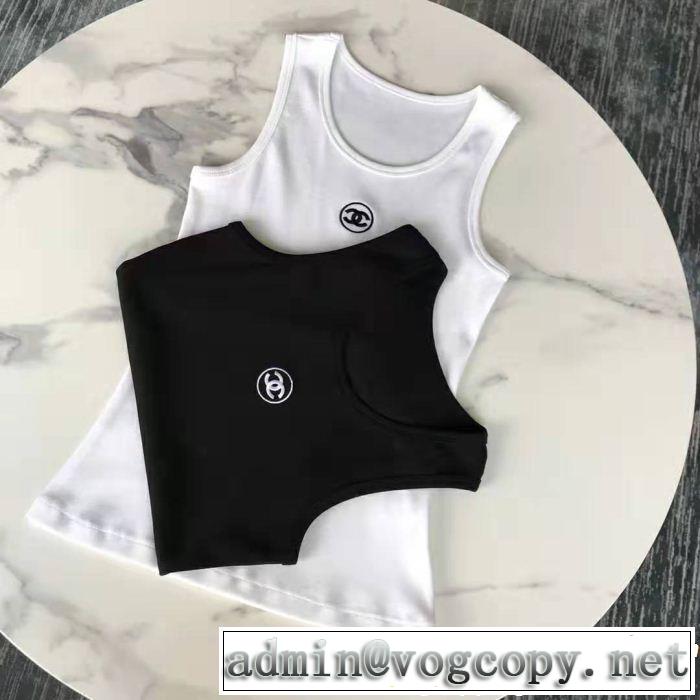 半袖Tシャツ 2色可選 2019SSのトレンド商品 春夏シンプルファッションでOK！ CH CH