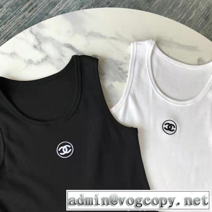 半袖Tシャツ 2色可選 2019SSのトレンド商品 春夏シンプルファッションでOK！ CH CH