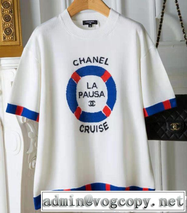CH CH 半袖Tシャツ 大人の可愛さを引き立て 2019夏ファション新品 今っぽく新作アイテム