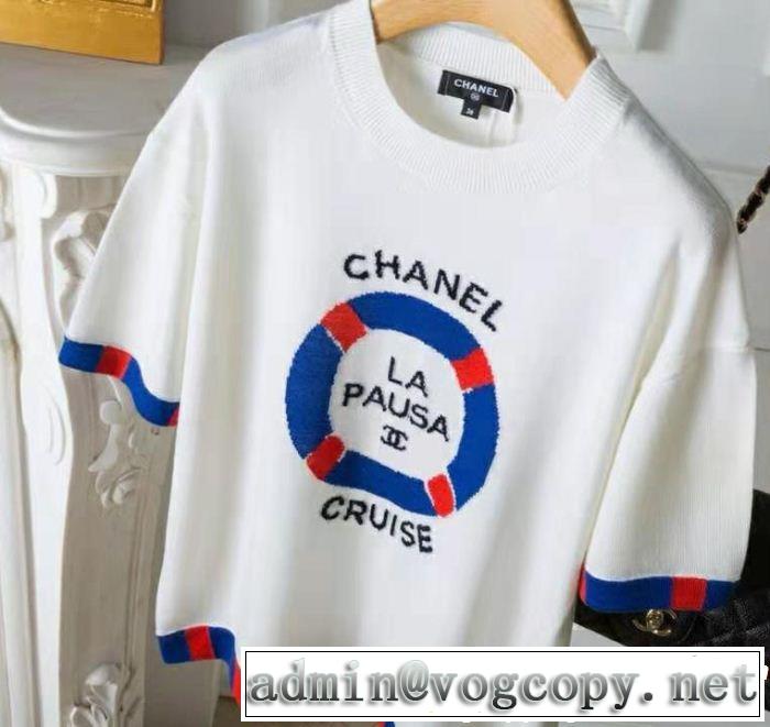 CH CH 半袖Tシャツ 大人の可愛さを引き立て 2019夏ファション新品 今っぽく新作アイテム