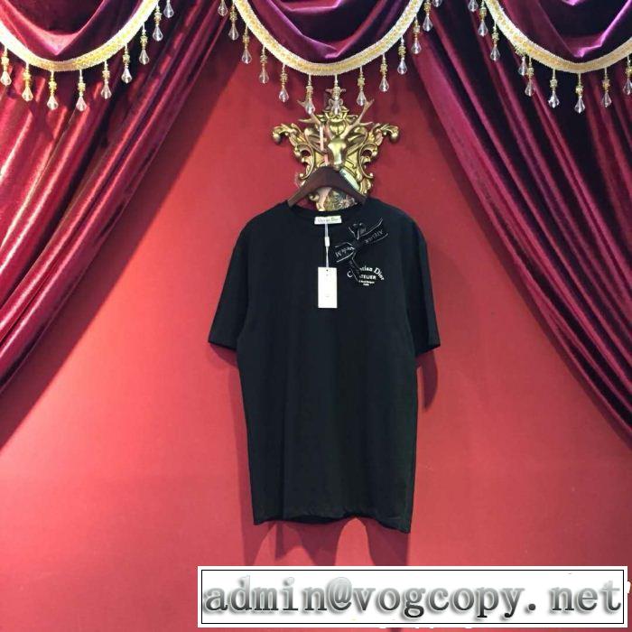 2019年最新ファッション 大人の可愛さを引き立て DIOR ディオール 半袖Tシャツ 2色可選