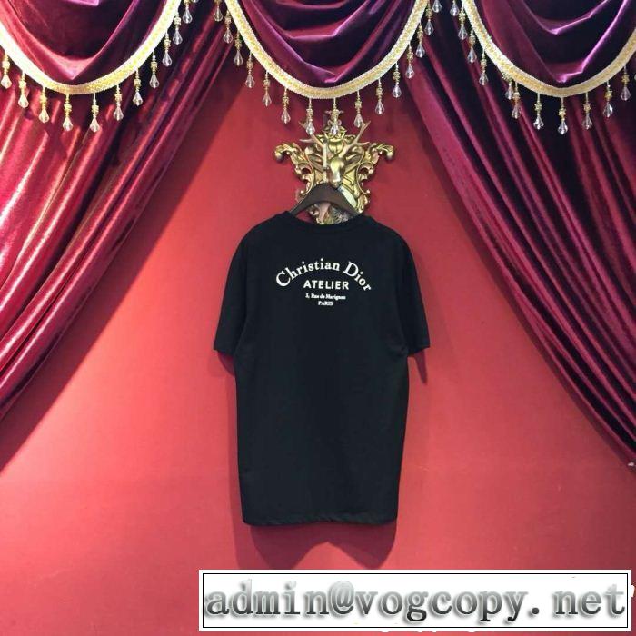 2019年最新ファッション 大人の可愛さを引き立て DIOR ディオール 半袖Tシャツ 2色可選