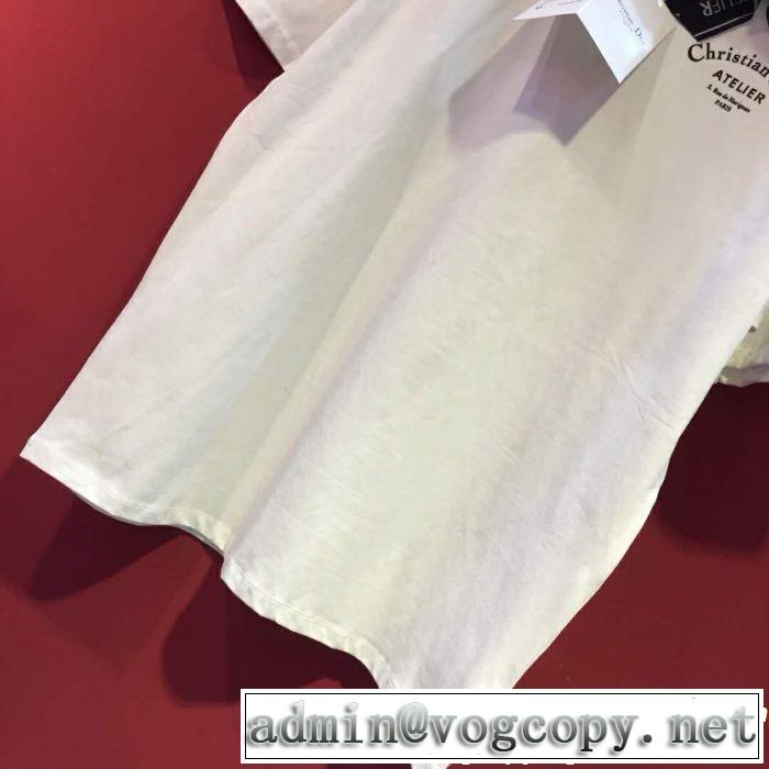 2019年最新ファッション 大人の可愛さを引き立て DIOR ディオール 半袖Tシャツ 2色可選