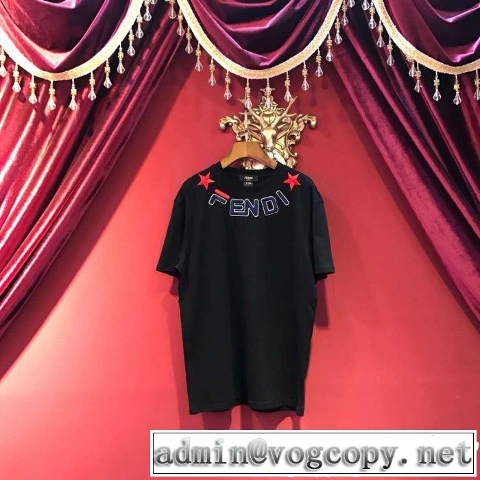 半袖Tシャツ 2色可選 FENDI フェンディ 2019春夏は人気定番 春夏シンプルファッションでOK！