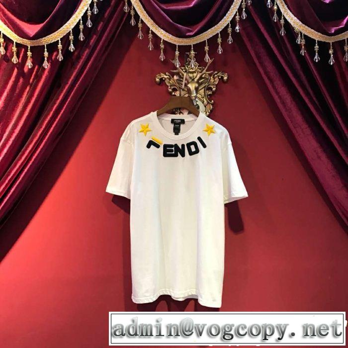 半袖Tシャツ 2色可選 FENDI フェンディ 2019春夏は人気定番 春夏シンプルファッションでOK！