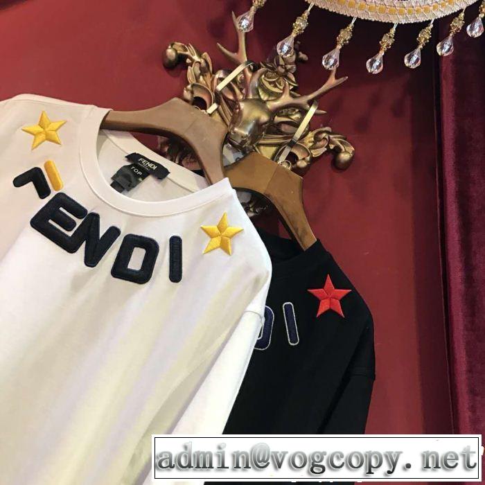 半袖Tシャツ 2色可選 FENDI フェンディ 2019春夏は人気定番 春夏シンプルファッションでOK！