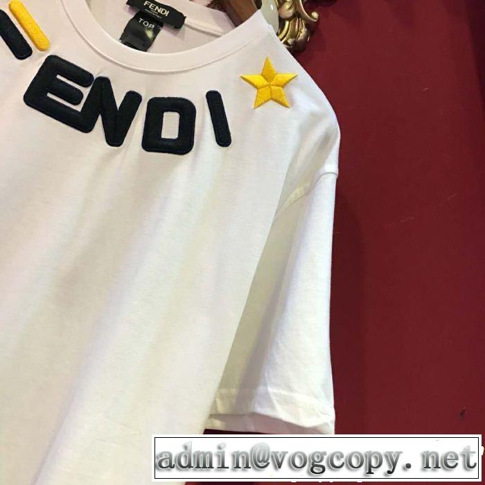 半袖Tシャツ 2色可選 FENDI フェンディ 2019春夏は人気定番 春夏シンプルファッションでOK！