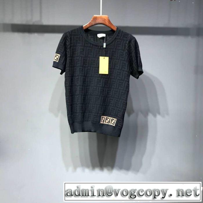 FENDI フェンディ 半袖Tシャツ 3色可選 最も目立ったブランド新品 2019年最新ファッション