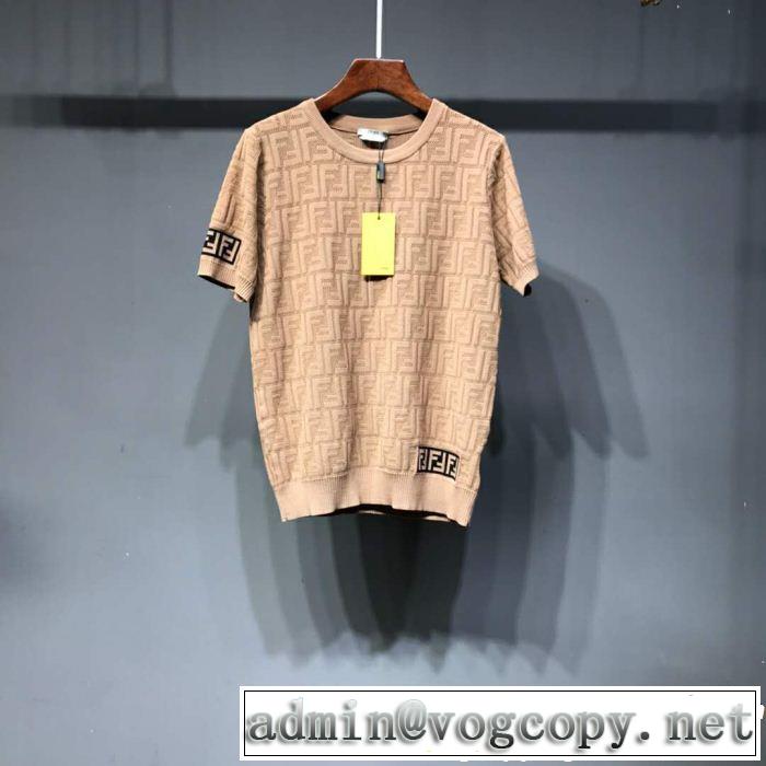 FENDI フェンディ 半袖Tシャツ 3色可選 最も目立ったブランド新品 2019年最新ファッション