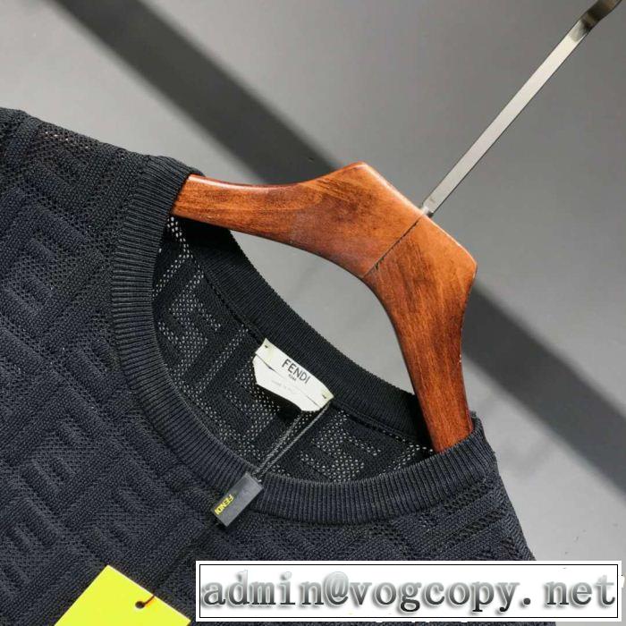 FENDI フェンディ 半袖Tシャツ 3色可選 最も目立ったブランド新品 2019年最新ファッション