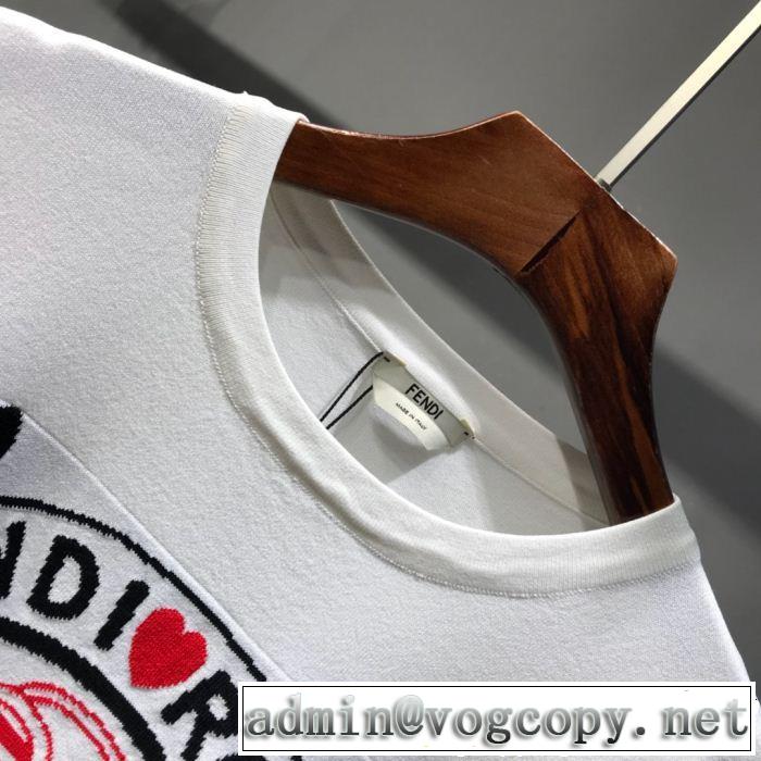 爽やかカジュアル人気 《2019年》今、注目のストリート FENDI フェンディ 半袖Tシャツ 2色可選