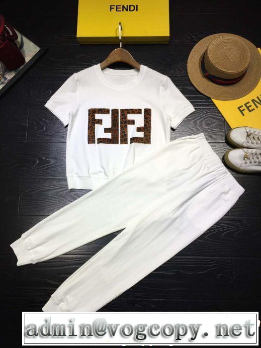 2019年の夏のマスト 定番のスタイル春夏限定 FENDI フェンディ ジャージ 上下セット 多色可選