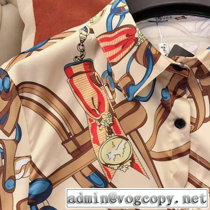 HERMES エルメス 長袖 シャツ レディース 2019春夏の大注目トレンド お洒落トレンド人気