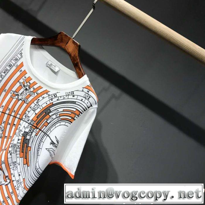 2019年春夏流行ファッション 最新のトレンドブランド人気的 HERMES エルメス 半袖Tシャツ