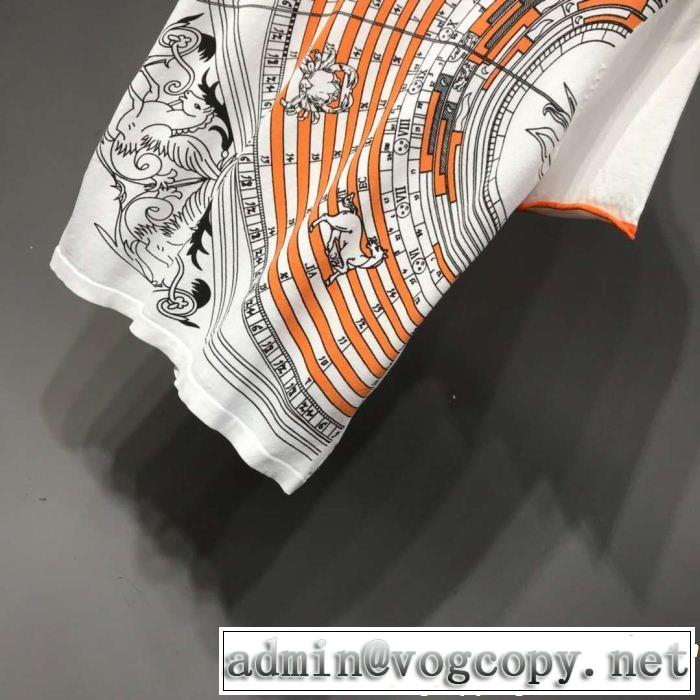 2019年春夏流行ファッション 最新のトレンドブランド人気的 HERMES エルメス 半袖Tシャツ