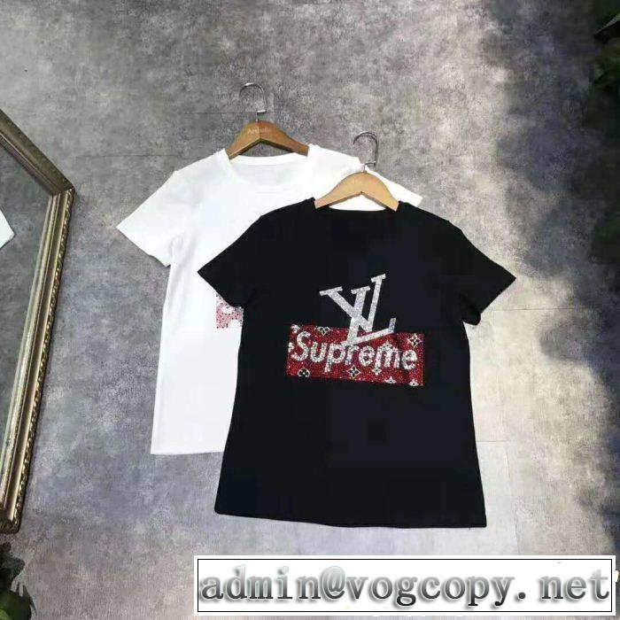 LOUIS VUITTON ルイ ヴィトン 半袖Tシャツ 2色可選 今流行りの最新コレクション 2019春夏トレンドアイテム