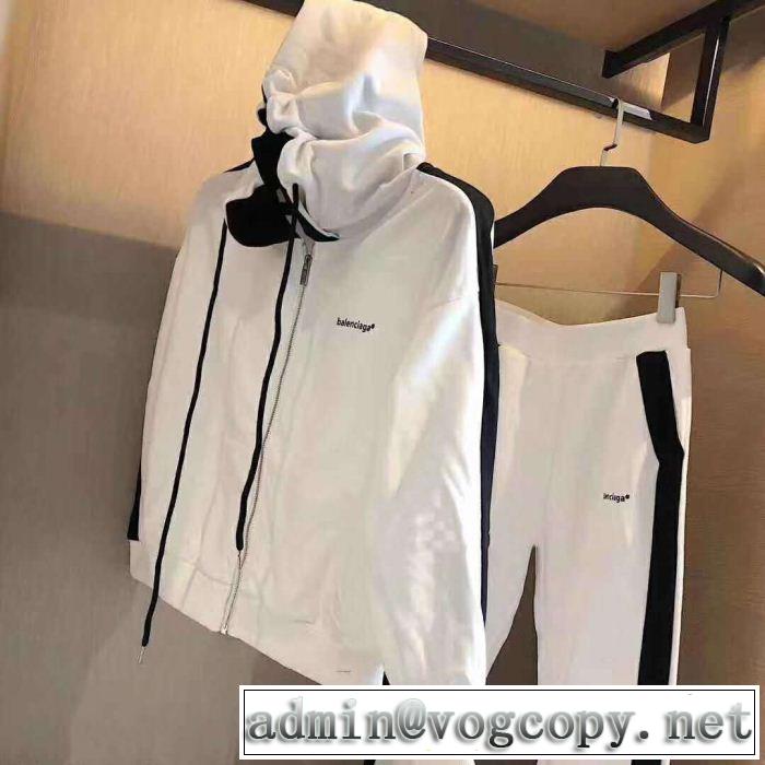 春夏シンプルファッションでOK！上下セット バレンシアガ2019SSのトレンド商品 BALENCIAGA 2色可選