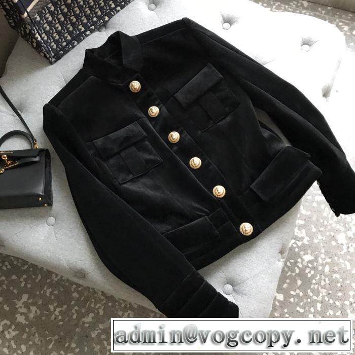 バルマン BALMAIN 最新秋冬トレンドをチェック！2019-20秋冬  ハーフコート今年の流行りファション  2色可選 絶対おさえるべきカラーと最新