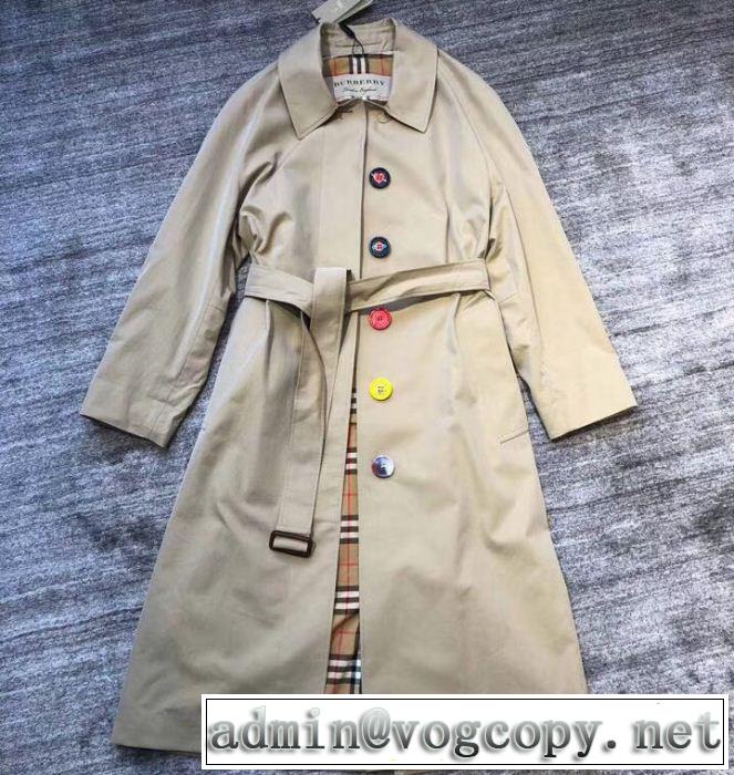 BURBERRY ロングコート新商品☆完売必至 バーバリー2019SS 最新先取りおしゃれなロゴ入り