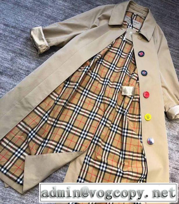 BURBERRY ロングコート新商品☆完売必至 バーバリー2019SS 最新先取りおしゃれなロゴ入り