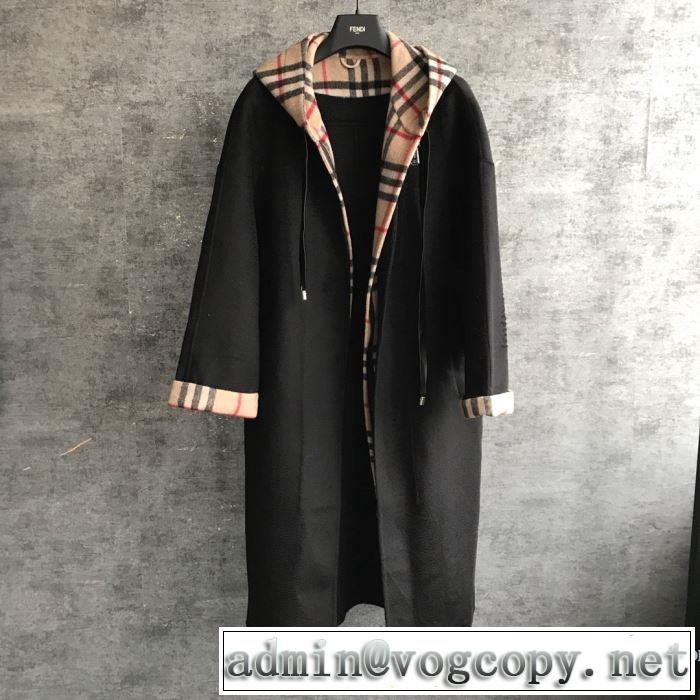 2色可選 秋冬ファッションコーディネート バーバリー 最重要！2019秋冬トレンド BURBERRY 人気ファッション雑誌でも掲載 トグルボタン付