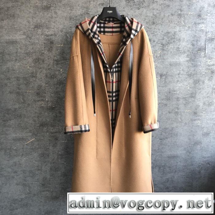 2色可選 秋冬ファッションコーディネート バーバリー 最重要！2019秋冬トレンド BURBERRY 人気ファッション雑誌でも掲載 トグルボタン付