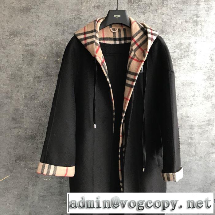 2色可選 秋冬ファッションコーディネート バーバリー 最重要！2019秋冬トレンド BURBERRY 人気ファッション雑誌でも掲載 トグルボタン付