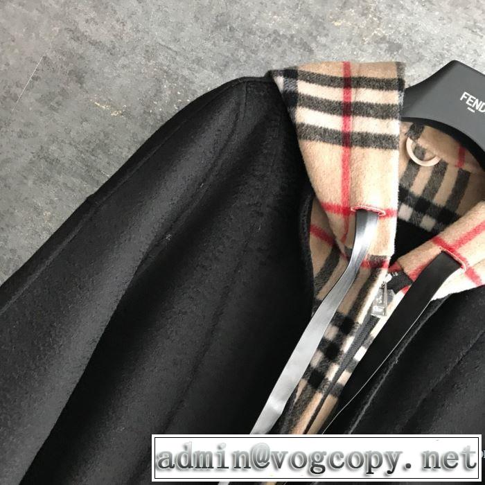 2色可選 秋冬ファッションコーディネート バーバリー 最重要！2019秋冬トレンド BURBERRY 人気ファッション雑誌でも掲載 トグルボタン付