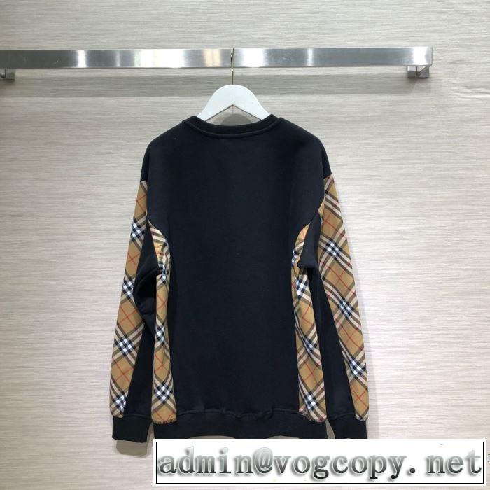 秋服コーデ2019年版 バーバリー BURBERRY 大胆なチェックの人気トレンド プルオーバーパーカー 2色可選 秋にはやる最新作を先取り