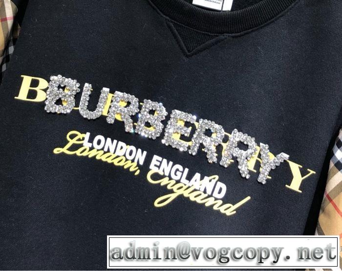 秋服コーデ2019年版 バーバリー BURBERRY 大胆なチェックの人気トレンド プルオーバーパーカー 2色可選 秋にはやる最新作を先取り