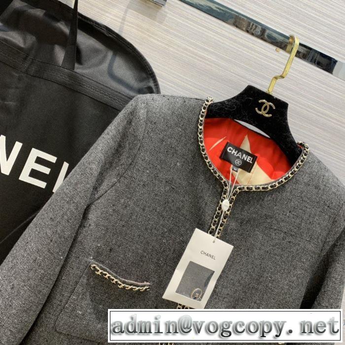 秋服コーデ2019年版 CH 大胆なチェックの人気トレンド CH ハーフコート 秋にはやる最新作を先取り