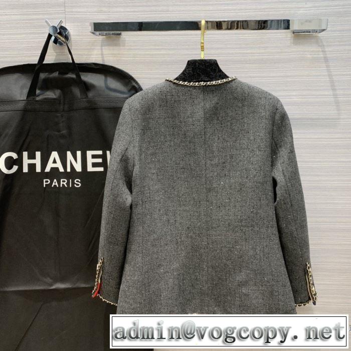 秋服コーデ2019年版 CH 大胆なチェックの人気トレンド CH ハーフコート 秋にはやる最新作を先取り