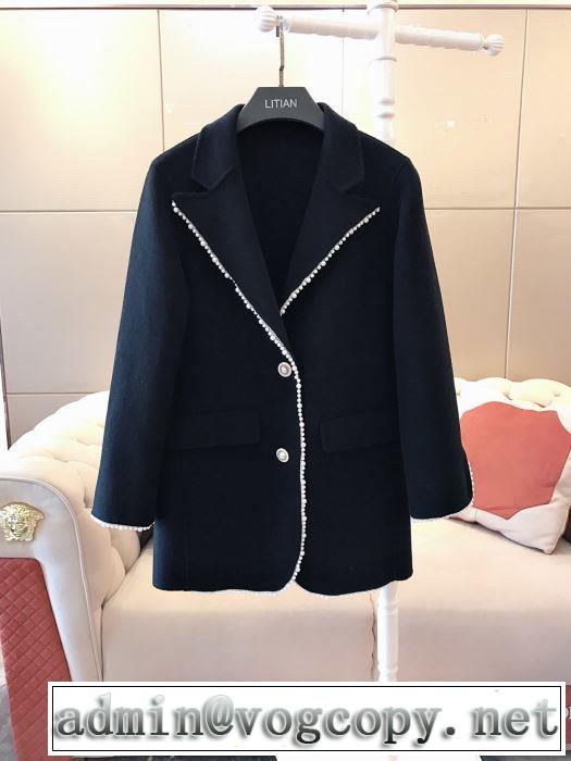 ロングコートオシャレスタイルが今年流  2色可選 CH今季トレンド抜け感新品  CH 2019-20秋冬取り入れやすい