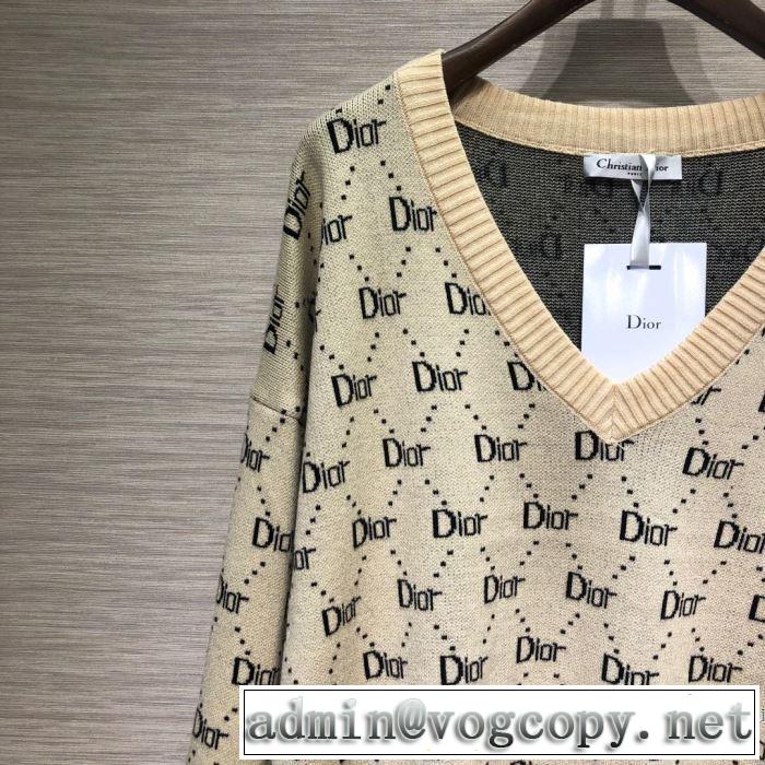 秋服コーデ2019年版 ニットパーカー とにかく完璧ブランド新作 ディオール DIOR 大胆なチェックの人気トレンド
