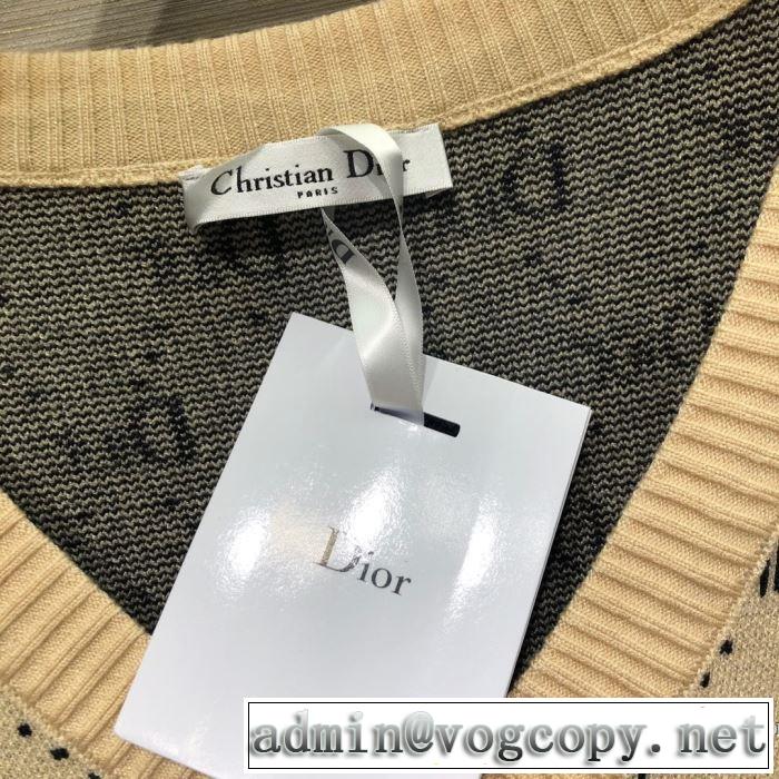 秋服コーデ2019年版 ニットパーカー とにかく完璧ブランド新作 ディオール DIOR 大胆なチェックの人気トレンド
