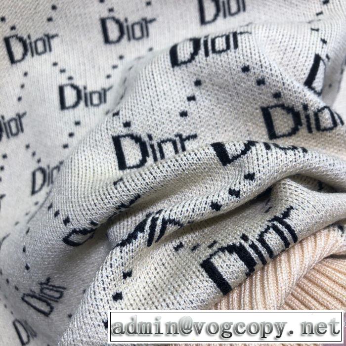 秋服コーデ2019年版 ニットパーカー とにかく完璧ブランド新作 ディオール DIOR 大胆なチェックの人気トレンド