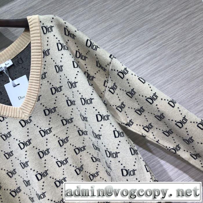 秋服コーデ2019年版 ニットパーカー とにかく完璧ブランド新作 ディオール DIOR 大胆なチェックの人気トレンド