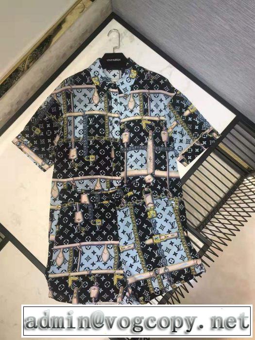 2019春夏人気トレンドアイテム ルイ ヴィトンキレイめ感が強い LOUIS VUITTON 上下セット