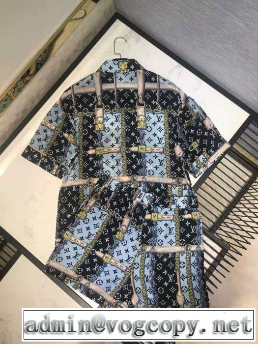 2019春夏人気トレンドアイテム ルイ ヴィトンキレイめ感が強い LOUIS VUITTON 上下セット