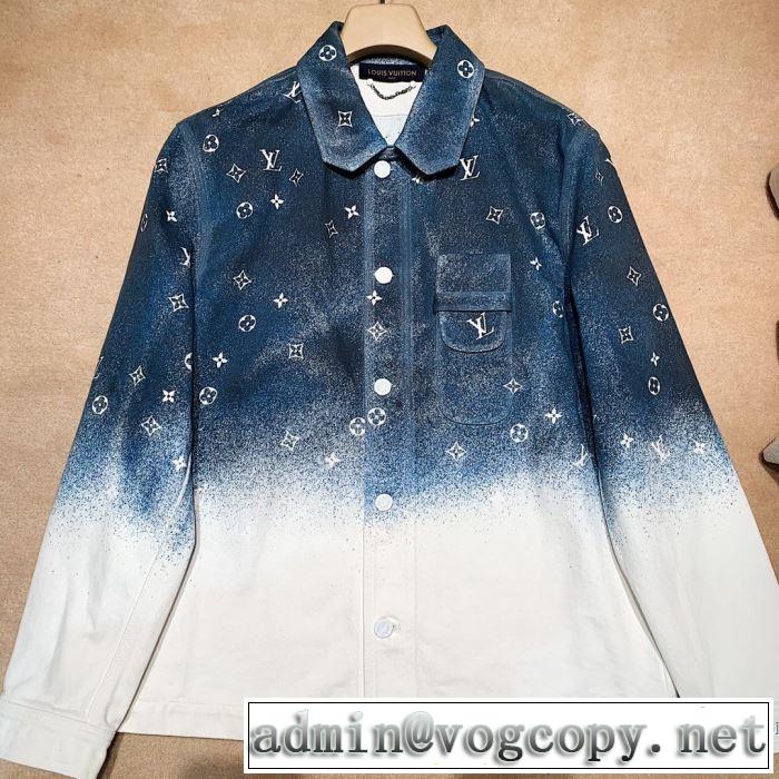 2019-20秋冬トレンドファッション　ルイ ヴィトン LOUIS VUITTON　最新秋冬トレンドをチェック　デニムジャケット　秋冬流行りファション　