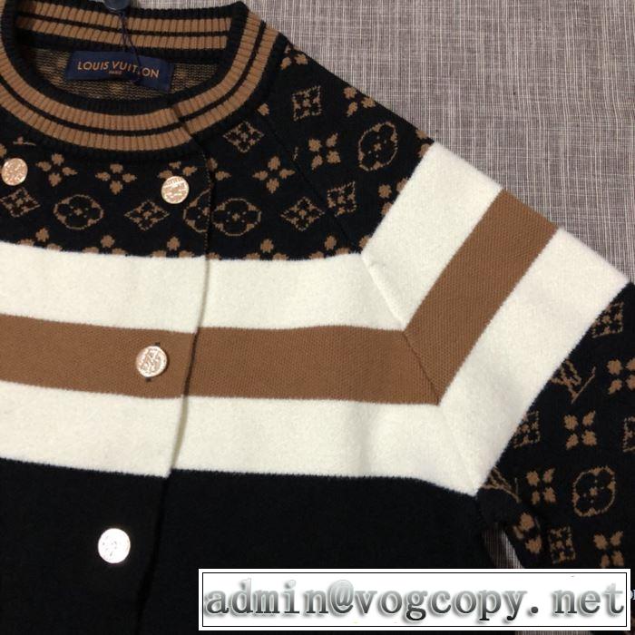 最新トレンドコーデおすすめ　ルイ ヴィトン LOUIS VUITTON　2019-2020秋冬のファッション　ニットコート　機能性が良くブランド新品