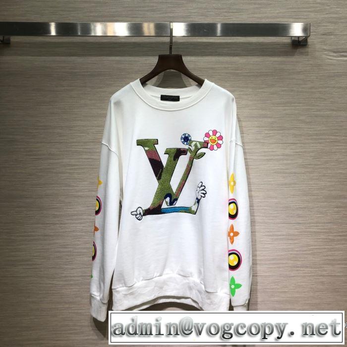 最高にCOOL秋冬新作　2色可選　ルイ ヴィトン LOUIS VUITTON　最速2019秋冬トレンドブランド　プルオーバーパーカー