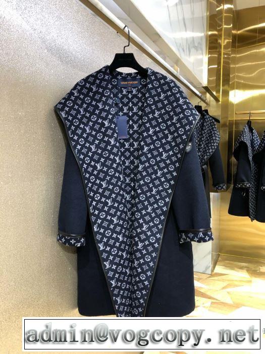 【2019秋冬トレンド】押さえておきたい　ルイ ヴィトン LOUIS VUITTON　サイズのよさを感じる新作　フード付きコート　秋にこれがはやりそう