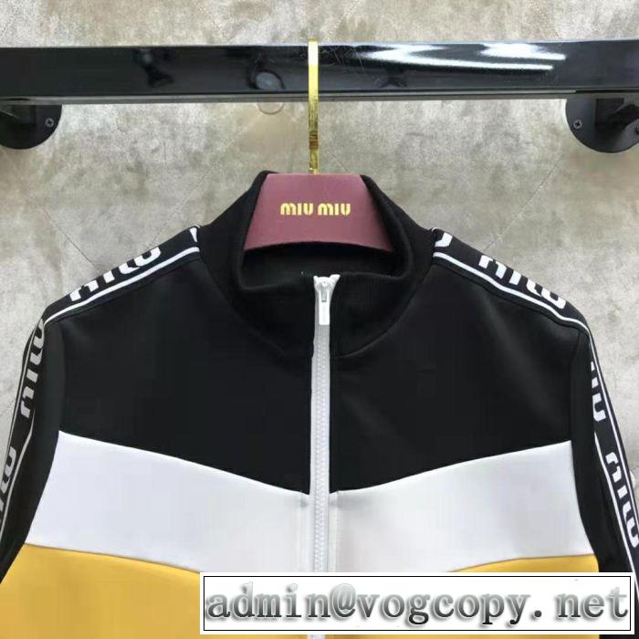 2019春夏の大注目トレンド ミュウミュウMiuMiu 完売在庫確保 軽量ジャケット2色可選