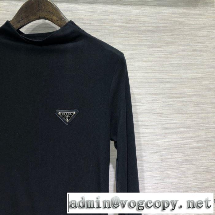 とにかく完璧ブランド新作　プラダ PRADA 秋服コーデ2019年版　3色可選　ニットウェア　大胆なチェックの人気トレンド