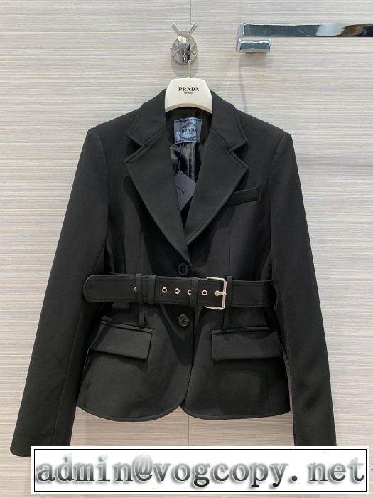 ハーフコート　秋にはやる最新作を先取り　プラダ 2019秋冬トレンドアイテム　PRADA さわやかに新品おすすめ　