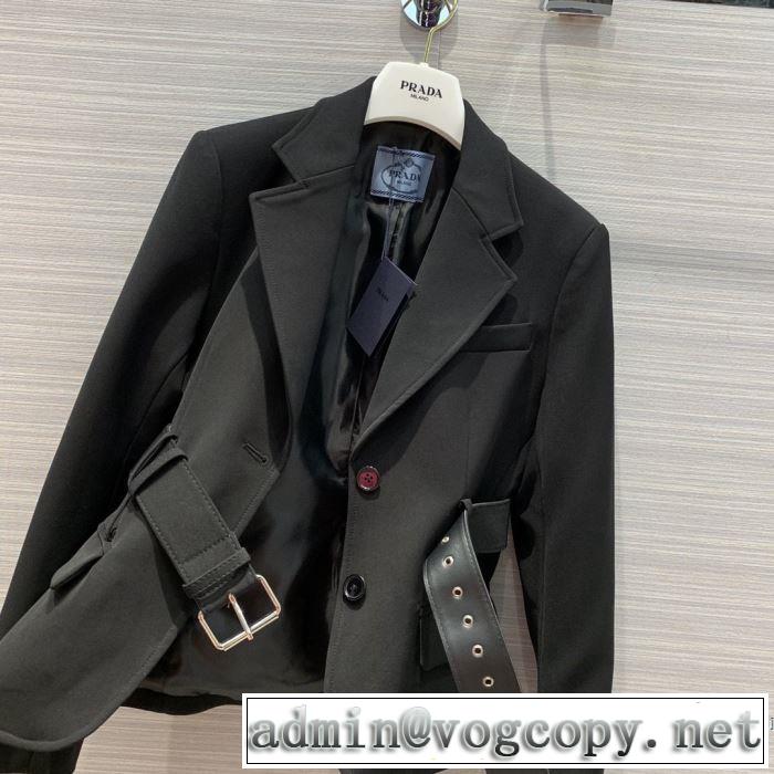 ハーフコート　秋にはやる最新作を先取り　プラダ 2019秋冬トレンドアイテム　PRADA さわやかに新品おすすめ　
