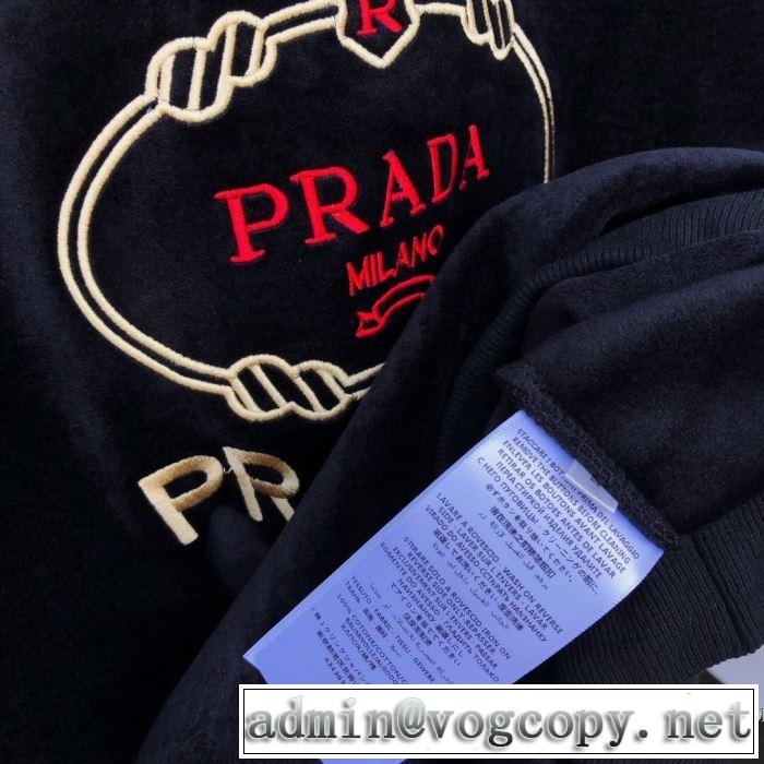 上下セット　秋ファションのトレンド　3色可選　2019秋に注目したい　プラダ PRADA　おしゃれさんはいち早く取り　